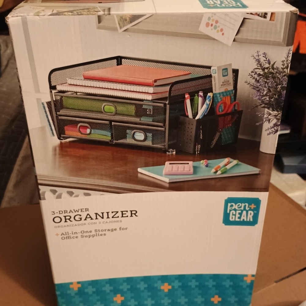 Black 3-Drawer Organizer